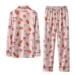 Usc Trojans Long Pajama Set Personalized Ribbon Florals Red Best Selling