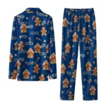 Utah Jazz Long Pajama Set Customized Candy Scatter Navy Best Selling