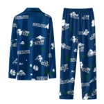 Utah Jazz Long Pajama Set Personalized Cloud Stars Navy Best Selling