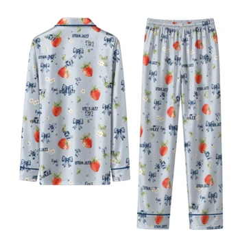 utah jazz long pajama set personalized ribbon florals navy fashion forward.webp