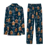 Utah State Aggies Long Pajama Set Personalized Candy Scatter Navy Best Selling
