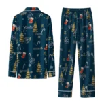 Utah State Aggies Long Pajama Set Personalized Sprig Scatter Navy Best Selling