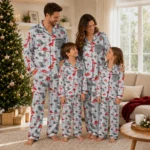 Utah Utes Long Pajama Set Custom Character Scatter Best Selling