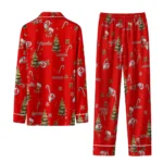 Utah Utes Long Pajama Set Custom Sprig Scatter Red Best Selling