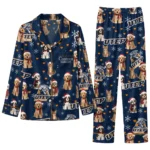 Utep Miners Long Pajama Set Personalized Animal Scatter Blue Best Selling