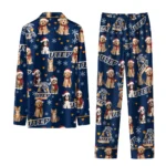 Utep Miners Long Pajama Set Personalized Animal Scatter Blue Best Selling