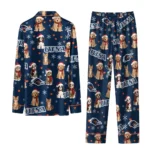 Utsa Roadrunners Long Pajama Set Customized Animal Scatter Orange Best Selling