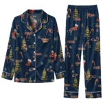 Utsa Roadrunners Long Pajama Set Customized Sprig Scatter Orange Best Selling