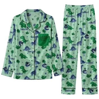 Vancouver Canucks Long Pajama Set Custom Character Scatter Best Selling