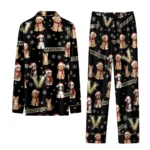 Vanderbilt Commodores Long Pajama Set Custom Animal Scatter Black Best Selling