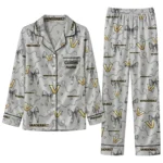Vanderbilt Commodores Long Pajama Set Custom Ribbon Chains Black Best Selling