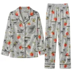 Vanderbilt Commodores Long Pajama Set Custom Ribbon Florals Black Best Selling