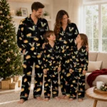 Vanderbilt Commodores Long Pajama Set Custom Snack Scatter Black Best Selling