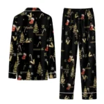 Vanderbilt Commodores Long Pajama Set Custom Sprig Scatter Black Best Selling