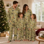 Vegas Golden Knights Long Pajama Set Custom Sprig Scatter Tan Best Selling