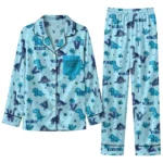 Villanova Wildcats Long Pajama Set Customized Character Scatter Best Selling