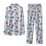 Villanova Wildcats Long Pajama Set Customized Ribbon Florals Navy Best Selling