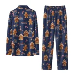 Virginia Cavaliers Long Pajama Set Personalized Candy Scatter Blue Best Selling
