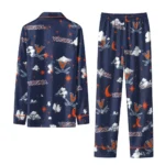 Virginia Cavaliers Long Pajama Set Personalized Cloud Stars Blue Best Selling
