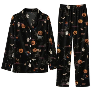 Virginia Cavaliers Long Pajama Set Personalized Icon Confetti Black Best Selling