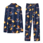 Virginia Cavaliers Long Pajama Set Personalized Snack Scatter Blue Best Selling