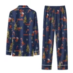 Virginia Cavaliers Long Pajama Set Personalized Sprig Scatter Blue Best Selling