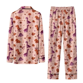 Virginia Tech Hokies Long Pajama Set Customized Character Scatter Fashion Forward