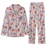 Virginia Tech Hokies Long Pajama Set Customized Ribbon Florals Maroon Best Selling
