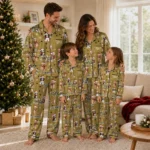 Wake Forest Demon Deacons Long Pajama Set Personalized Animal Scatter Gold Best Selling