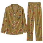 Wake Forest Demon Deacons Long Pajama Set Personalized Candy Scatter Gold Best Selling