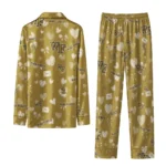 Wake Forest Demon Deacons Long Pajama Set Personalized Heart Charms Gold Best Selling