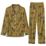 Wake Forest Demon Deacons Long Pajama Set Personalized Sprig Scatter Gold Best Selling