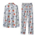 washington capitals long pajama set customized ribbon florals blue best selling.webp