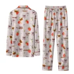 washington commanders long pajama set custom ribbon florals burgundy best selling.webp