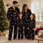 washington nationals long pajama set custom icon confetti black best selling.webp