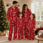 washington nationals long pajama set personalized heart charms red best selling.webp
