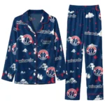 Washington Wizards Long Pajama Set Custom Cloud Stars Blue Best Selling