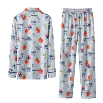 washington wizards long pajama set custom ribbon florals blue fashion forward.webp