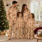 Western Michigan Broncos Long Pajama Set Custom Ribbon Chains Brown Best Selling