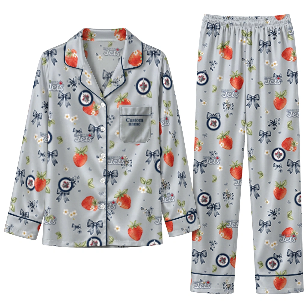 winnipeg jets long pajama set personalized ribbon florals blue best selling.webp winnipeg jets long pajama set personalized ribbon florals blue best selling.webp