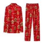 Wisconsin Badgers Long Pajama Set Customized Candy Scatter Red Best Selling