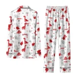 Wisconsin Badgers Long Pajama Set Customized Character Scatter Best Selling
