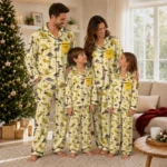 Wyoming Cowboys Long Pajama Set Customized Character Scatter Best Selling